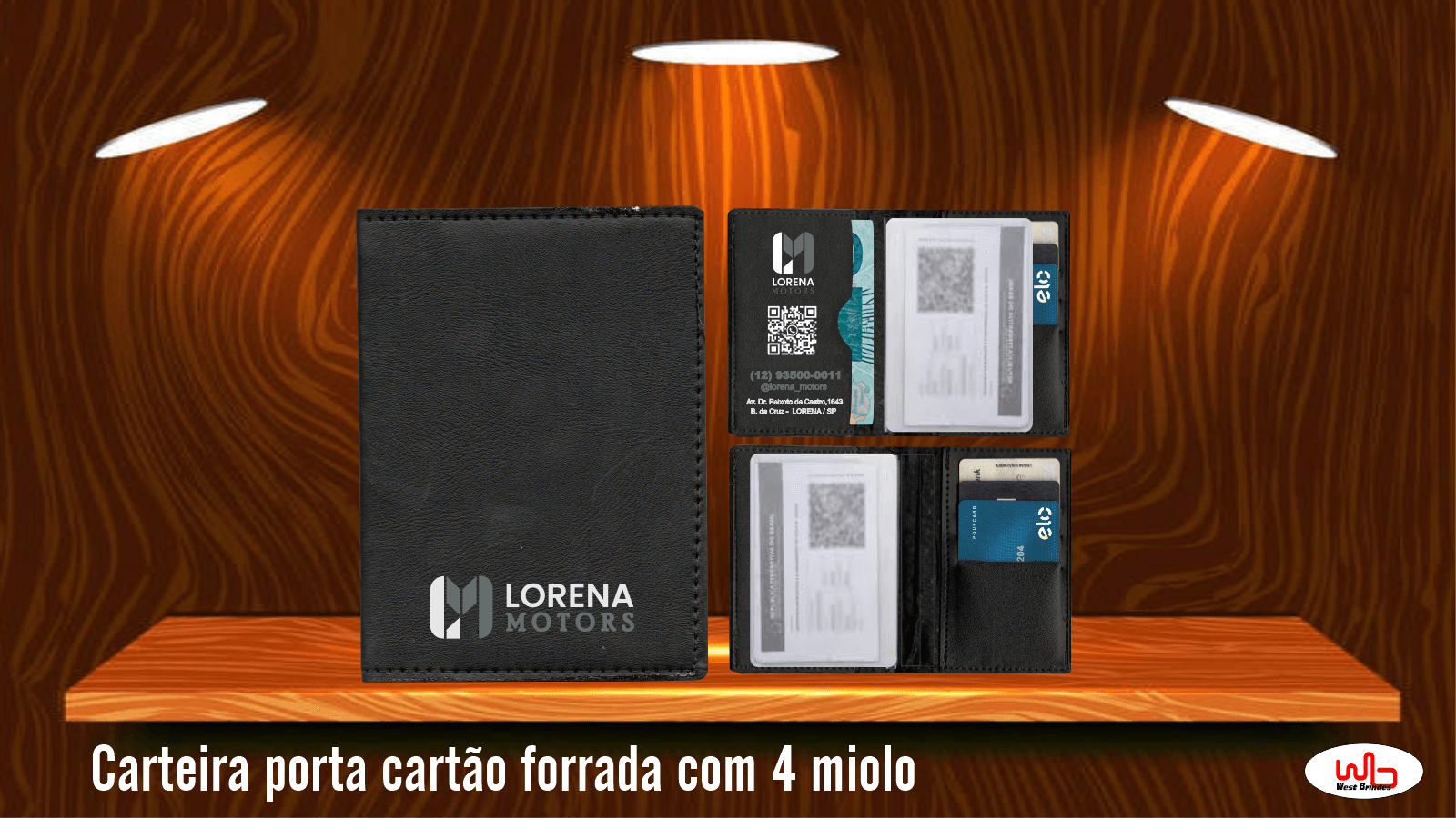 Quadrada em Bidim p/cartão 4 miolo